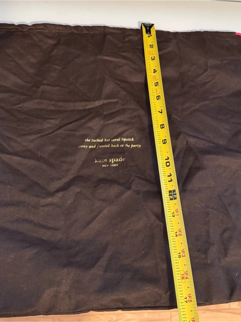kate spade brown dust bag